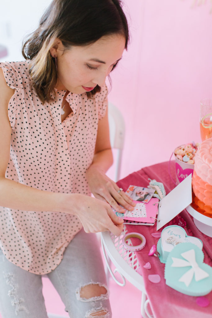 Valentine's Day craft idea: making a photo album with your bestie