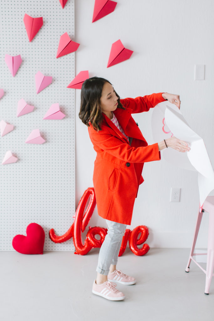 Valentine's Day photo shoot love letter prop