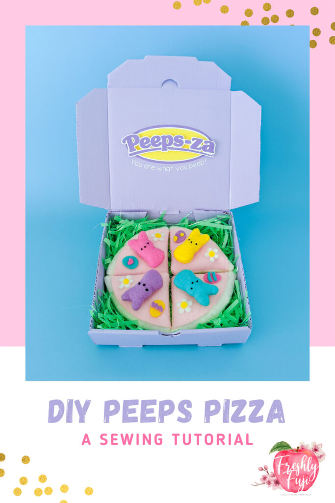 DIY Peeps Pizza image for Pinterest