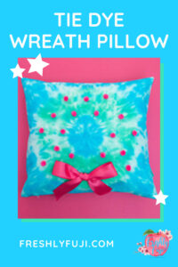 Tie dye wreath pillow pinterest post