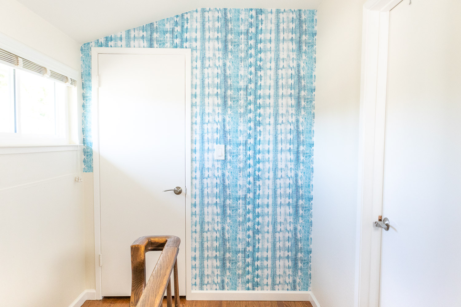 Try This Hack for Wallpapering a Room with Tall Ceilings